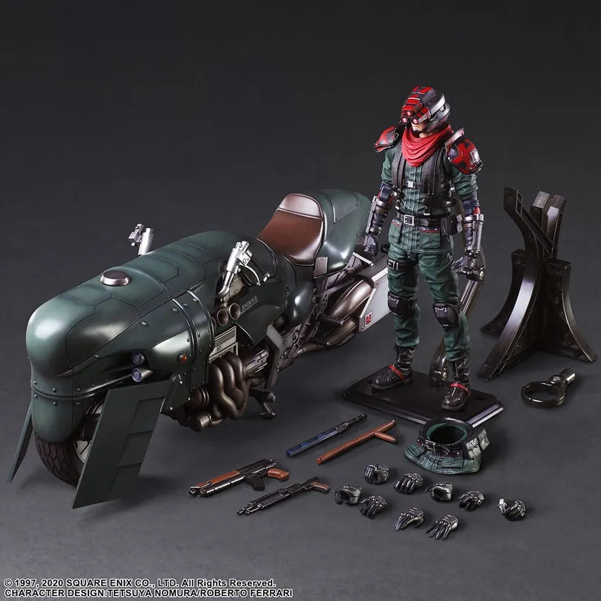Shinra Elite Security Officer and Motorcycle Set – Square Enix – ActionFigure Brasil