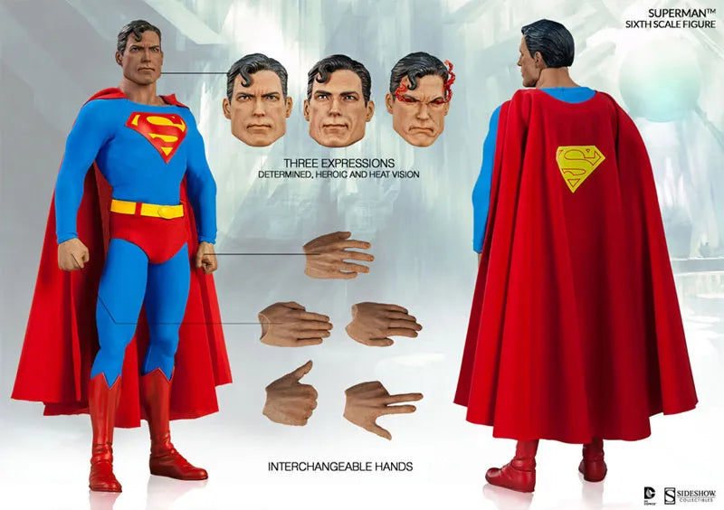 SideShow Sixth Scale DC Comics 1/6 Scale Figure - Supermanㅤ – Sideshow Collectibles – ActionFigureBrasil
