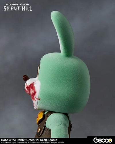 SILENT HILL x Dead by Daylight / Robbie the Rabbit Green 1/6 Scale Statueㅤ – Gecco – ActionFigure Brasil — embalagem