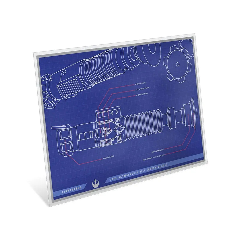 Skywalker Lightsaber™ Blueprint Foil - LIMITED EDITION: 1000 – Agoro – ActionFigure Brasil
