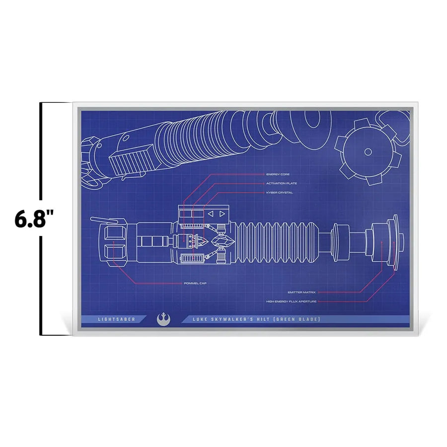 Skywalker Lightsaber™ Blueprint Foil - LIMITED EDITION: 1000 – Agoro – ActionFigure Brasil