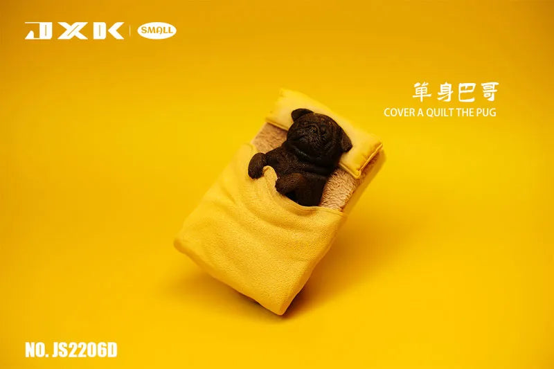 Small Pug Sleeping in the Bed Dㅤ – JXK Studio – ActionFigureBrasil