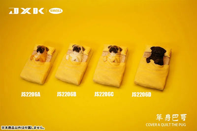 Small Pug Sleeping in the Bed Dㅤ – JXK Studio – ActionFigureBrasil — detalhe do produto