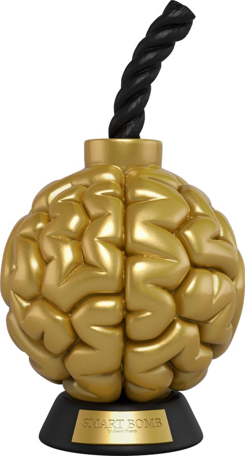 Smart Bomb (Gold Edition) - LIMITED EDITION – Mighty Jaxx – ActionFigure Brasil