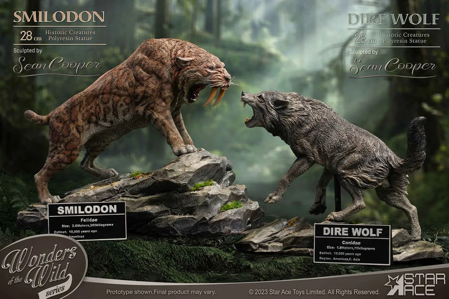 Smilodon & Dire Wolf Twin Pack Set – Star Ace Toys Ltd. – ActionFigure Brasil