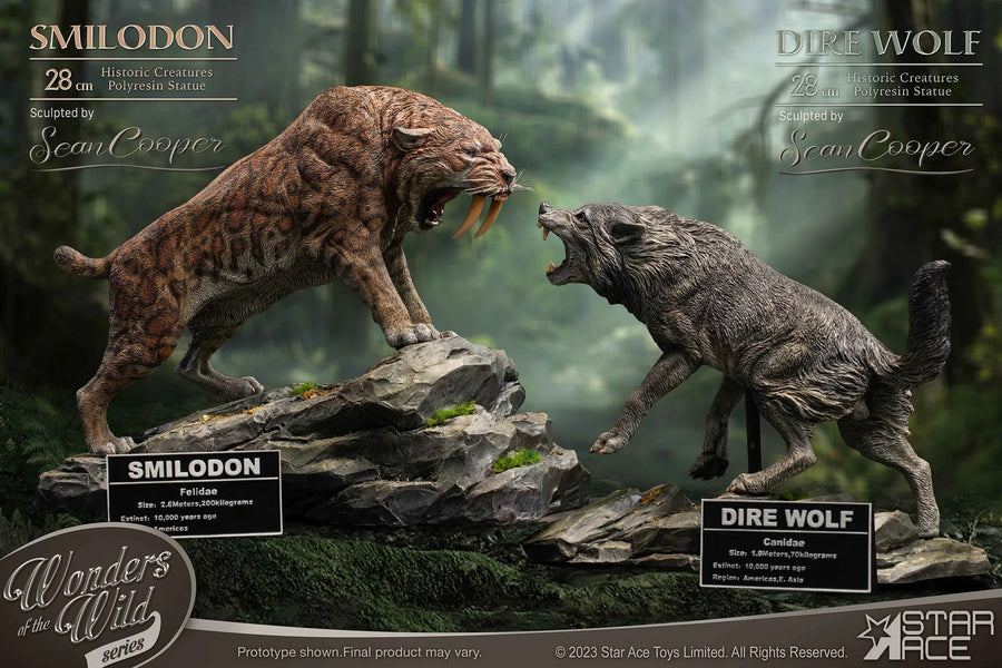 Smilodon & Dire Wolf Twin Pack Set – Star Ace Toys Ltd. – ActionFigure Brasil