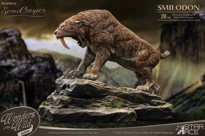 Smilodon & Dire Wolf Twin Pack Set – Star Ace Toys Ltd. – ActionFigure Brasil — ângulo diferente