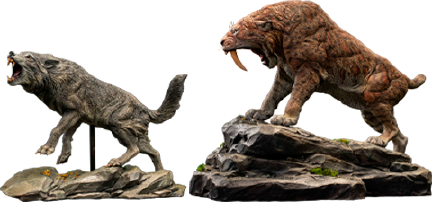 Smilodon & Dire Wolf Twin Pack Set – Star Ace Toys Ltd. – ActionFigure Brasil
