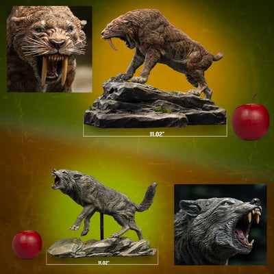 Smilodon & Dire Wolf Twin Pack Set – Star Ace Toys Ltd. – ActionFigure Brasil — iluminação de estúdio
