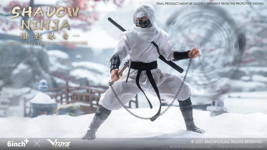 SN003 - Shadow Ninja - White (VTOYS×6INCH)ㅤ – VTOYS×6INCH – ActionFigure Brasil