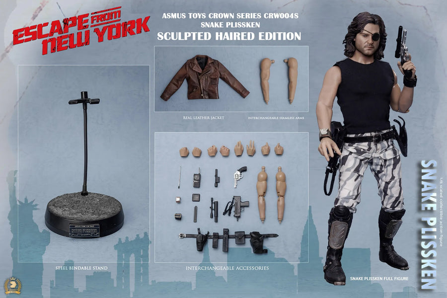 Snake Plissken (Sculpted Hair Version) (Sculpted Hair) – Asmus Collectible Toys – ActionFigure Brasil