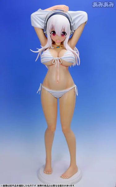 SoniAni: Super Sonico The Animation - Sonico - 1/2 - Suntanned Ver. , Stripe Bikini (A-Toys)ㅤ – A-Toys – ActionFigure Brasil