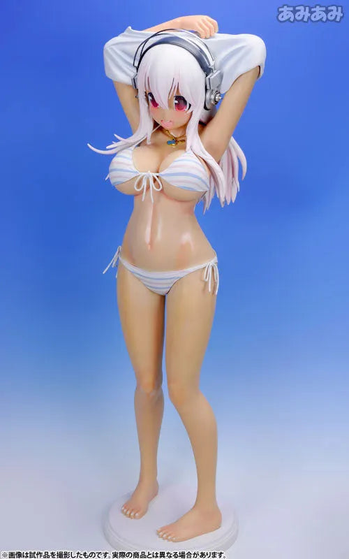 SoniAni: Super Sonico The Animation - Sonico - 1/2 - Suntanned Ver. , Stripe Bikini (A-Toys)ㅤ – A-Toys – ActionFigure Brasil