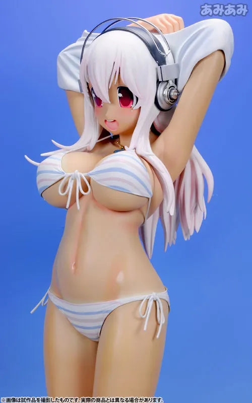 SoniAni: Super Sonico The Animation - Sonico - 1/2 - Suntanned Ver. , Stripe Bikini (A-Toys)ㅤ – A-Toys – ActionFigure Brasil