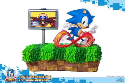 Sonic the Hedgehog - Sonic 25th Anniversary Statueㅤ – First 4 Figures – ActionFigure Brasil — ângulo diferente