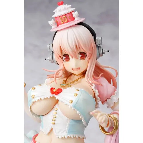 SoniComi (Super Sonico) - Sonico - 1/7 - Birthday Party Ver.ㅤ – ASCII Media Works – ActionFigure Brasil