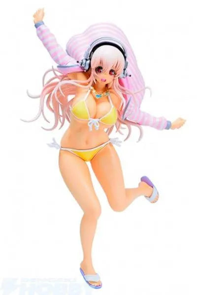 SoniComi (Super Sonico) - Sonico - CharaGumin - 1/8 - Moamoa Parka Swimsuit ver.ㅤ – Volks – ActionFigure Brasil
