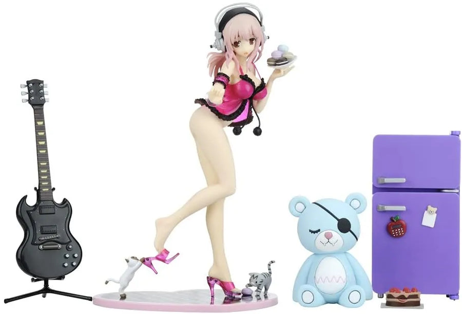 SoniComi (Super Sonico) - Sonico - Creator's Labo #028 - Baby doll Strawberry Sorbet DX ver.ㅤ – Yamato – ActionFigure Brasil