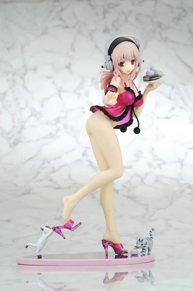 SoniComi (Super Sonico) - Sonico - Creator's Labo #028 - Baby doll Strawberry Sorbet DX ver.ㅤ – Yamato – ActionFigure Brasil — detalhe do produto
