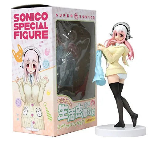 SoniComi (Super Sonico) - Sonico - Seikatsu Micchaku Shuzai Special Figure - Clothes Changing Time Ver.ㅤ – FuRyu – ActionFigure Brasil