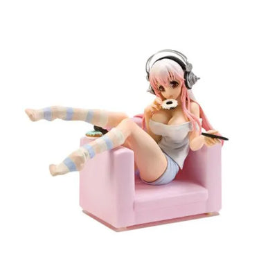 SoniComi (Super Sonico) - Sonico - Seikatsu Micchaku Shuzai Special Figure - Sweets Time ver.ㅤ – FuRyu – ActionFigure Brasil