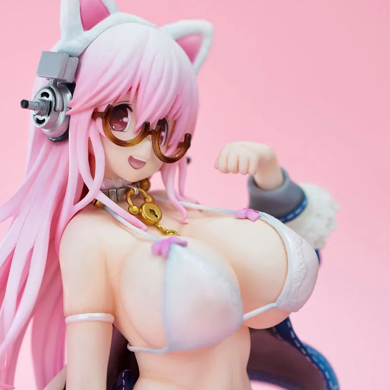 SoniComi (Super Sonico) - Sonico - White Cat Ver. - 2021 Re-release (Union Creative International Ltd)ㅤ – Union Creative – ActionFigure Brasil