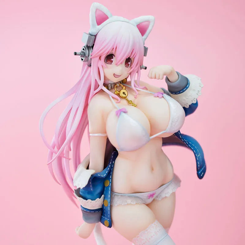 SoniComi (Super Sonico) - Sonico - White Cat Ver. - 2021 Re-release (Union Creative International Ltd)ㅤ – Union Creative – ActionFigure Brasil