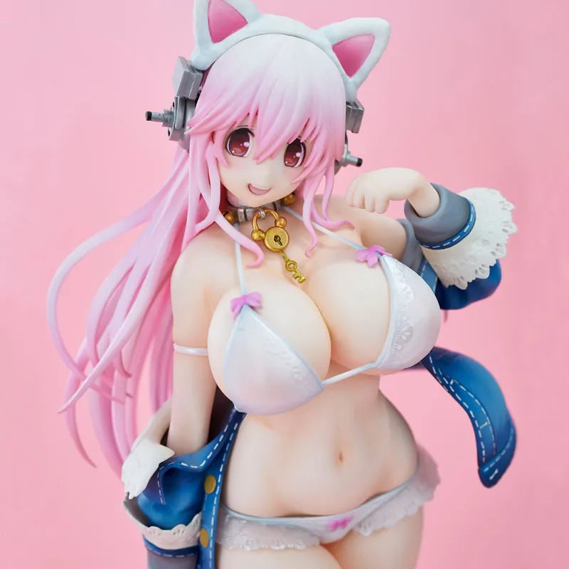 SoniComi (Super Sonico) - Sonico - White Cat Ver. - 2021 Re-release (Union Creative International Ltd)ㅤ – Union Creative – ActionFigure Brasil