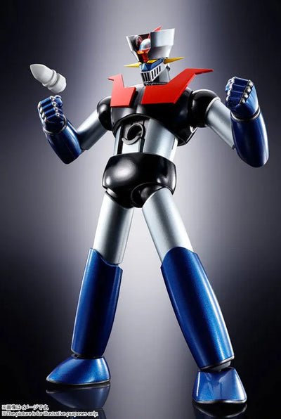 Soul of Chogokin GX-105 Mazinger Z Kunshin -KAKUMEI SHINKA- "Mazinger Z"ㅤ – Bandai Spirits – ActionFigureBrasil — com base expositora