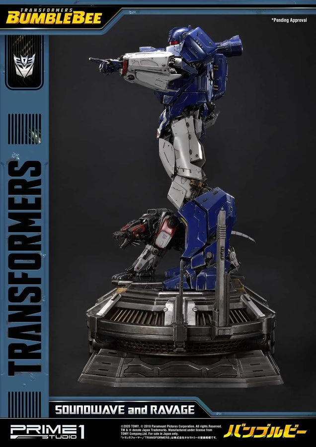 Soundwave & Ravage (Exclusive Version) Transformers: Bumblebee (Film) – Prime1Studio – ActionFigure Brasil