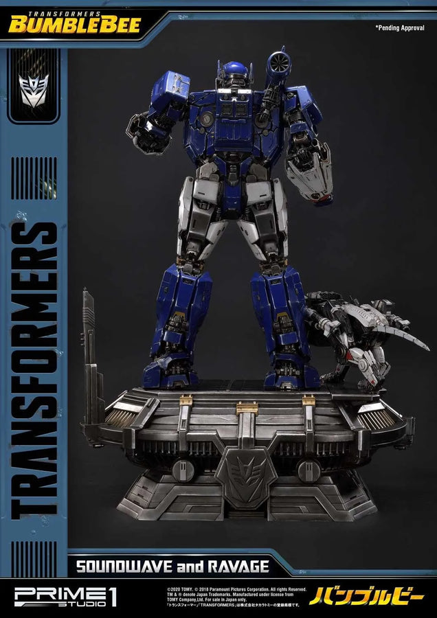 Soundwave & Ravage (Exclusive Version) Transformers: Bumblebee (Film) – Prime1Studio – ActionFigure Brasil