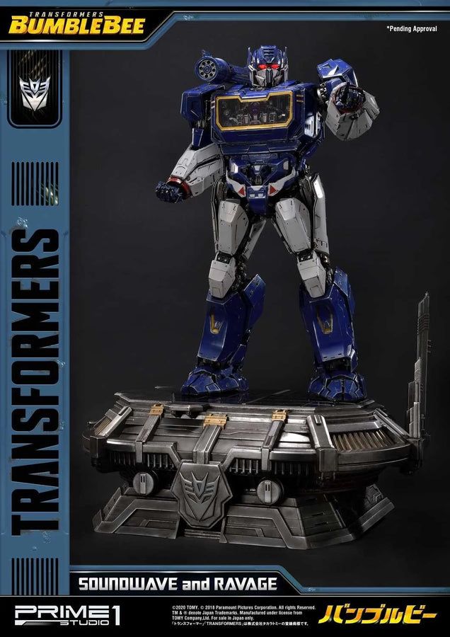 Soundwave & Ravage (Exclusive Version) Transformers: Bumblebee (Film) – Prime1Studio – ActionFigure Brasil