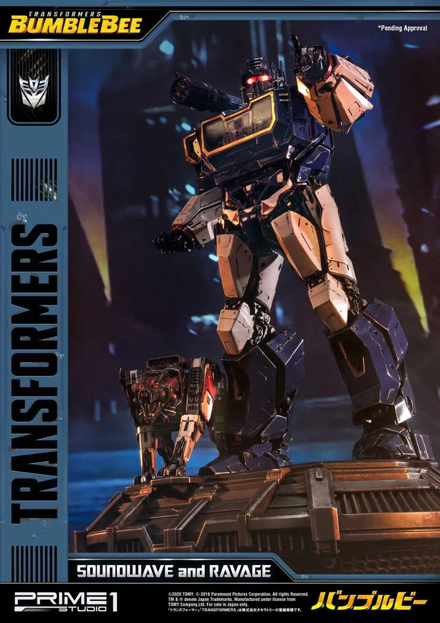 Soundwave & Ravage (Exclusive Version) Transformers: Bumblebee (Film) – Prime1Studio – ActionFigure Brasil