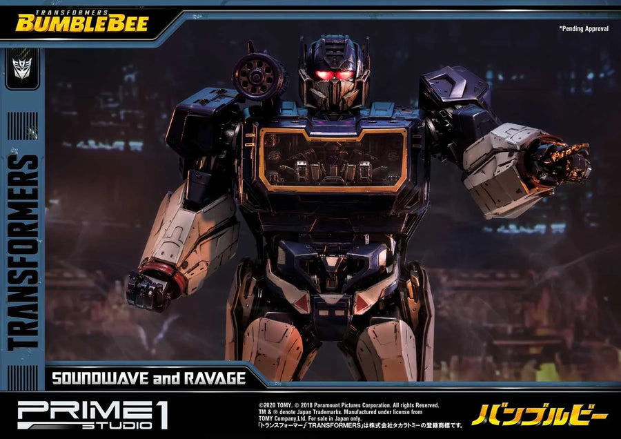 Soundwave & Ravage (Exclusive Version) Transformers: Bumblebee (Film) – Prime1Studio – ActionFigure Brasil