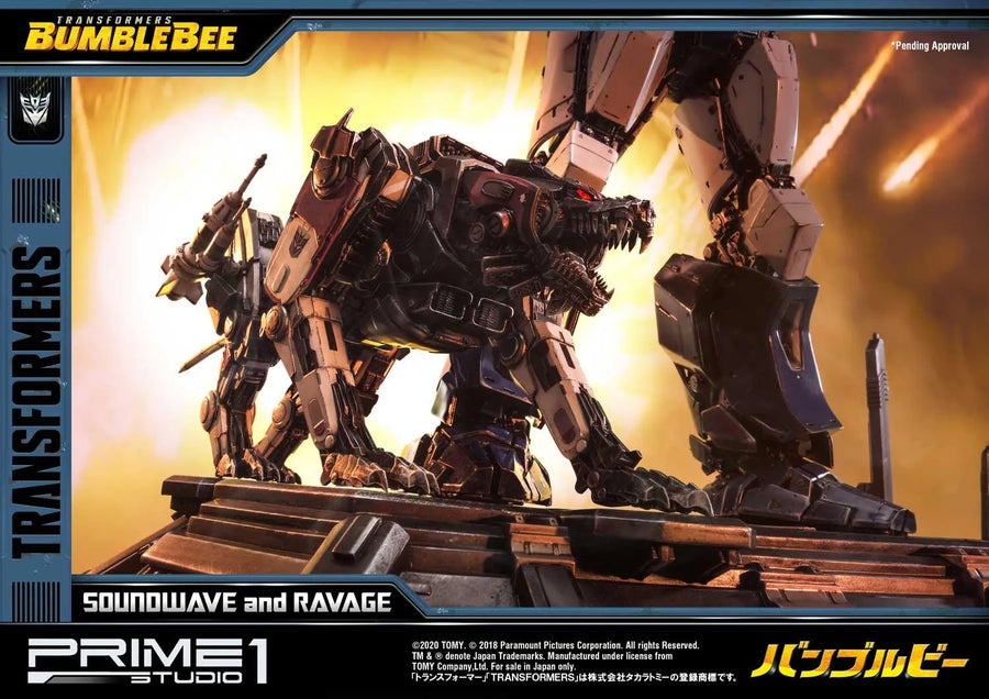 Soundwave & Ravage (Exclusive Version) Transformers: Bumblebee (Film) – Prime1Studio – ActionFigure Brasil