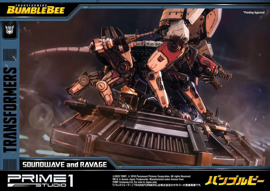 Soundwave & Ravage (Exclusive Version) Transformers: Bumblebee (Film) – Prime1Studio – ActionFigure Brasil