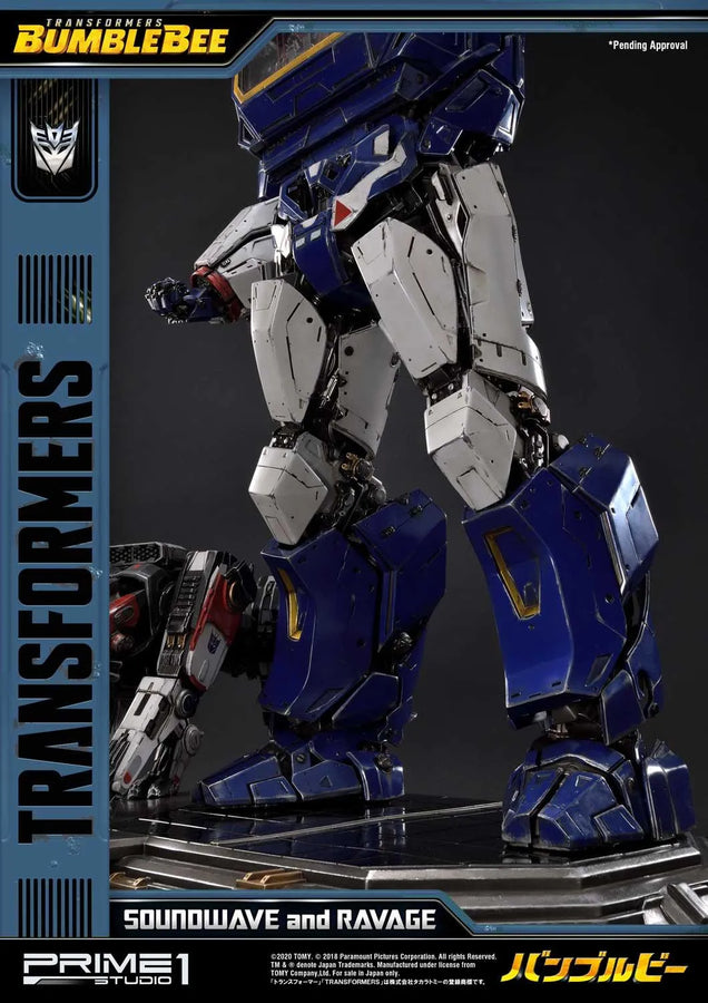 Soundwave & Ravage (Exclusive Version) Transformers: Bumblebee (Film) – Prime1Studio – ActionFigure Brasil