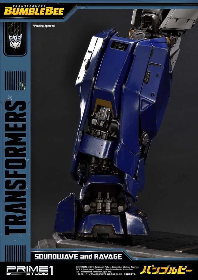 Soundwave & Ravage (Exclusive Version) Transformers: Bumblebee (Film) – Prime1Studio – ActionFigure Brasil