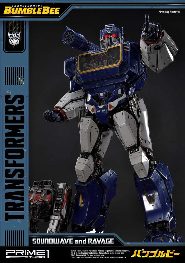 Soundwave & Ravage (Exclusive Version) Transformers: Bumblebee (Film) – Prime1Studio – ActionFigure Brasil