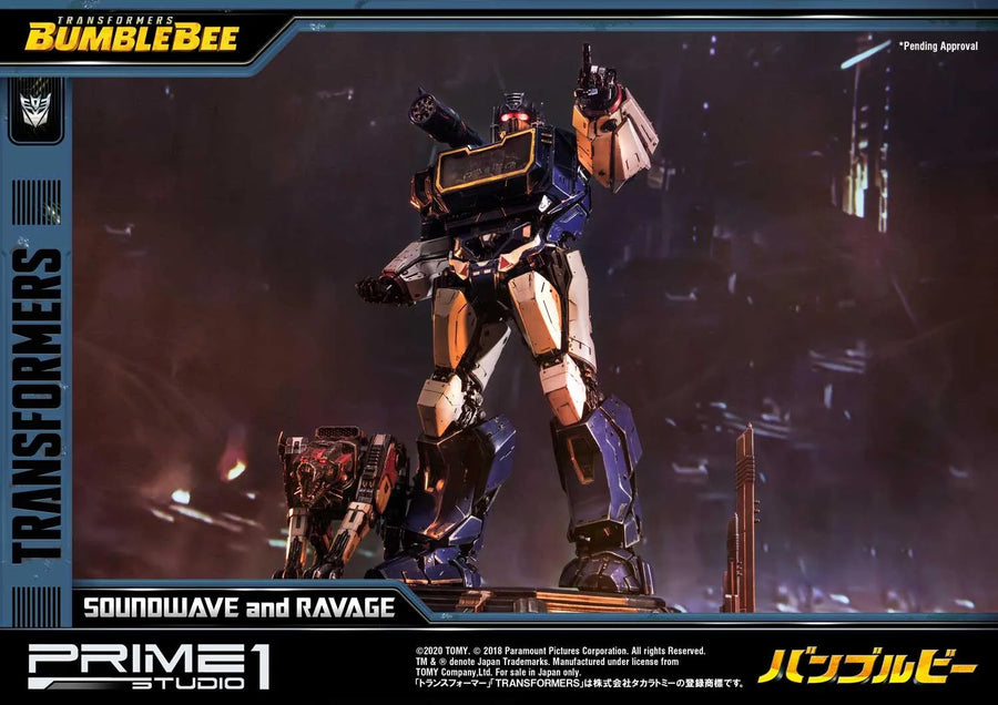 Soundwave & Ravage (Exclusive Version) Transformers: Bumblebee (Film) – Prime1Studio – ActionFigure Brasil