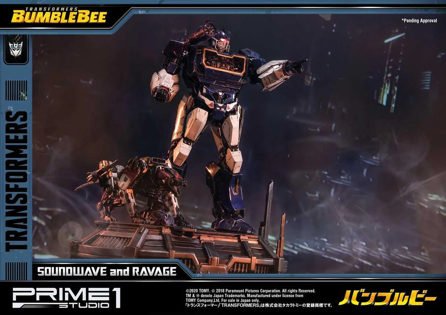 Soundwave & Ravage (Exclusive Version) Transformers: Bumblebee (Film) – Prime1Studio – ActionFigure Brasil