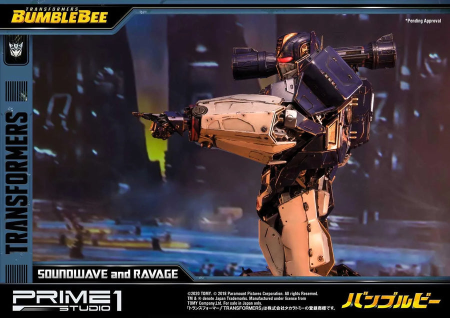 Soundwave & Ravage (Exclusive Version) Transformers: Bumblebee (Film) – Prime1Studio – ActionFigure Brasil