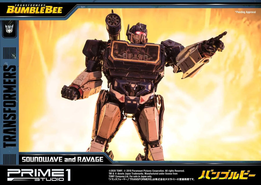Soundwave & Ravage (Exclusive Version) Transformers: Bumblebee (Film) – Prime1Studio – ActionFigure Brasil