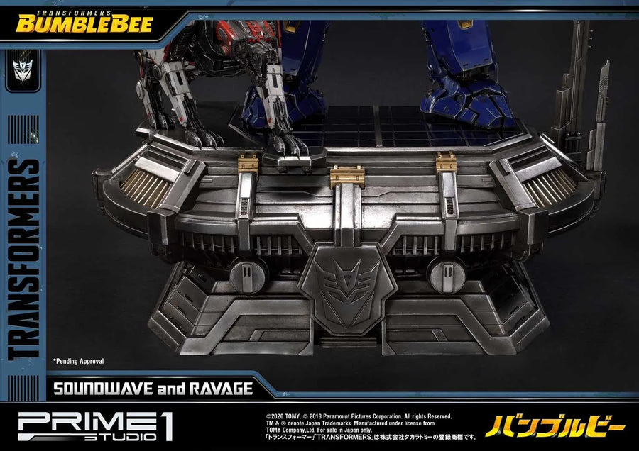 Soundwave & Ravage (Exclusive Version) Transformers: Bumblebee (Film) – Prime1Studio – ActionFigure Brasil
