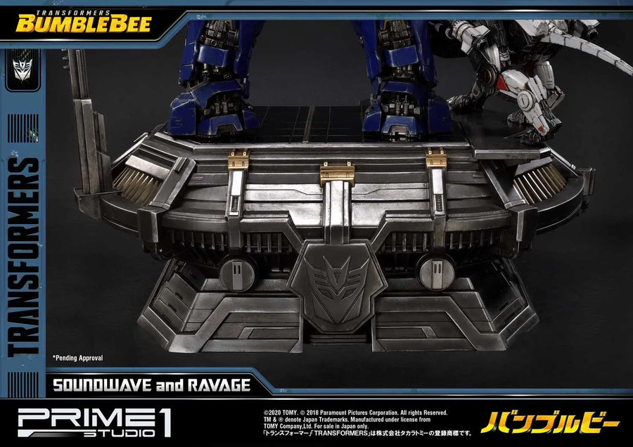Soundwave & Ravage (Exclusive Version) Transformers: Bumblebee (Film) – Prime1Studio – ActionFigure Brasil