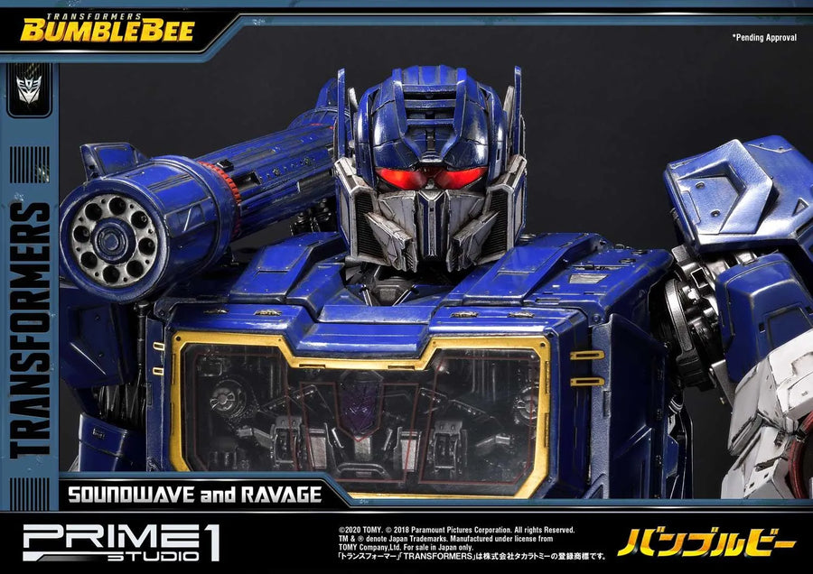 Soundwave & Ravage (Exclusive Version) Transformers: Bumblebee (Film) – Prime1Studio – ActionFigure Brasil