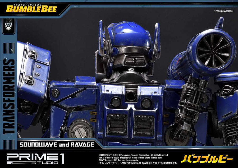 Soundwave & Ravage (Exclusive Version) Transformers: Bumblebee (Film) – Prime1Studio – ActionFigure Brasil