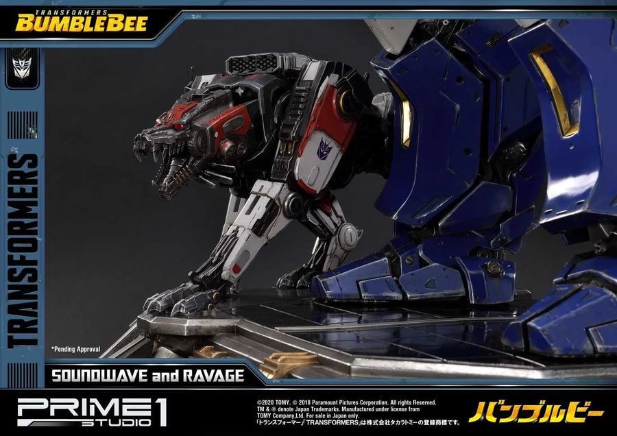 Soundwave & Ravage (Exclusive Version) Transformers: Bumblebee (Film) – Prime1Studio – ActionFigure Brasil