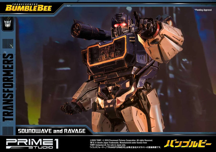 Soundwave & Ravage (Regular Version) Transformers: Bumblebee (Film) – Prime1Studio – ActionFigure Brasil