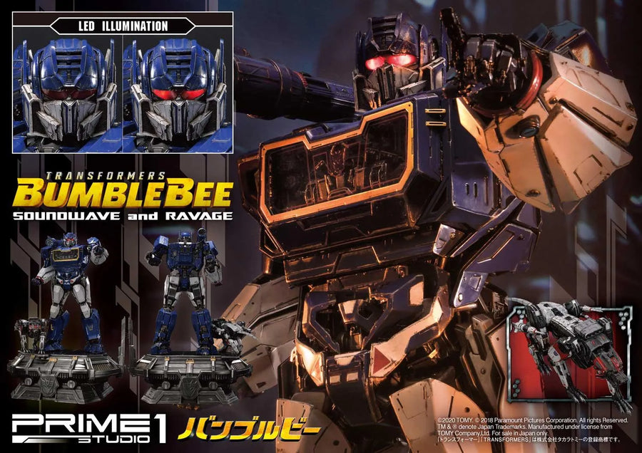 Soundwave & Ravage (Regular Version) Transformers: Bumblebee (Film) – Prime1Studio – ActionFigure Brasil